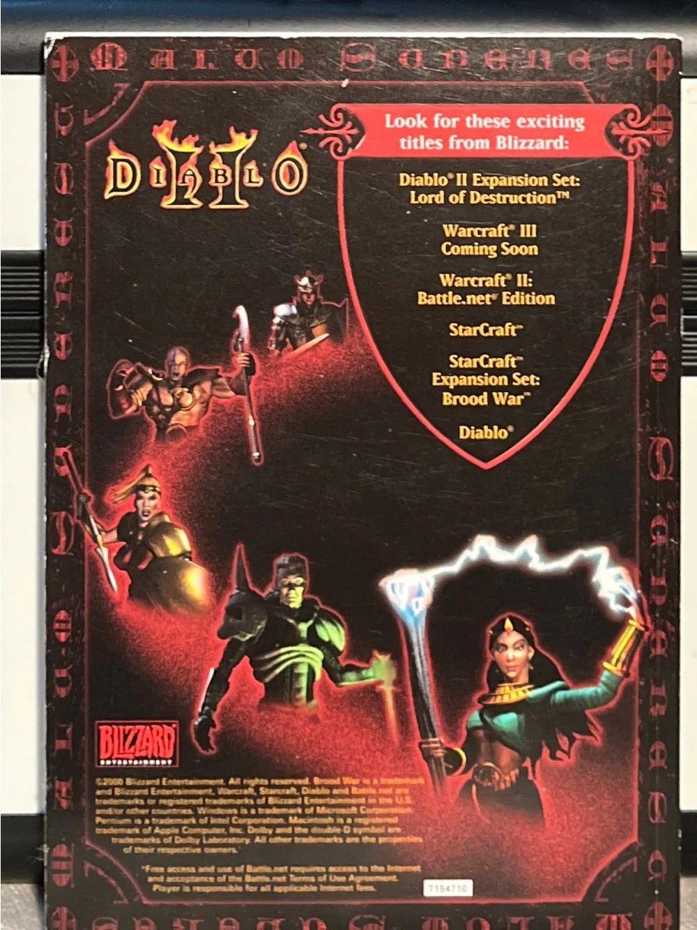 Diablo 2 II PC Game Original Instruction Manual Blizzard 1997